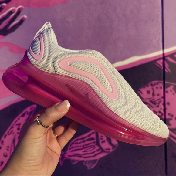 Nike Air Max 720 White Pink Rise Laser Fuchsia - Picture 4 of 8